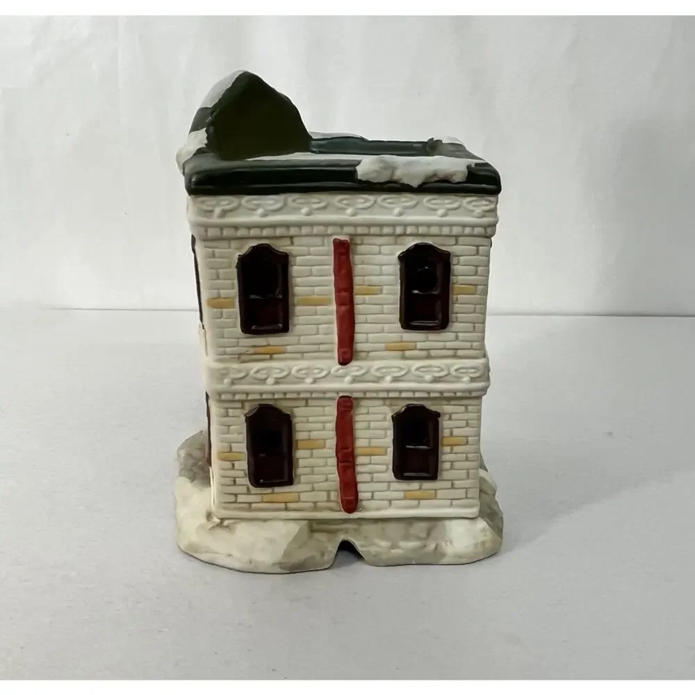 Post Office Christmas Village Charmex Ceramic Painted No Light Cord VTG 6